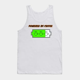 POWERED BY COFFEE,JAVA BATTERY Tank Top